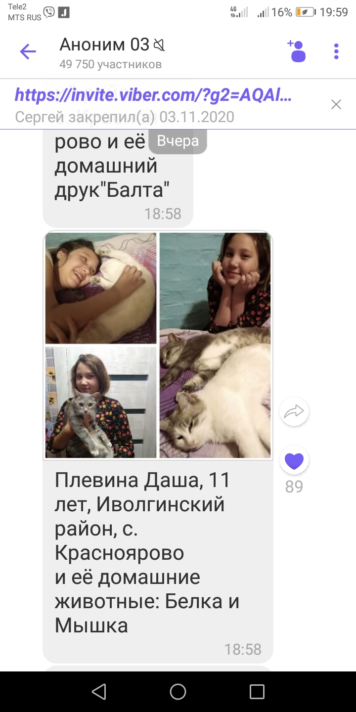 ТОС “Низовское”.  Участие в Республиканском  фото-конкурсе «Мои домашние животные».