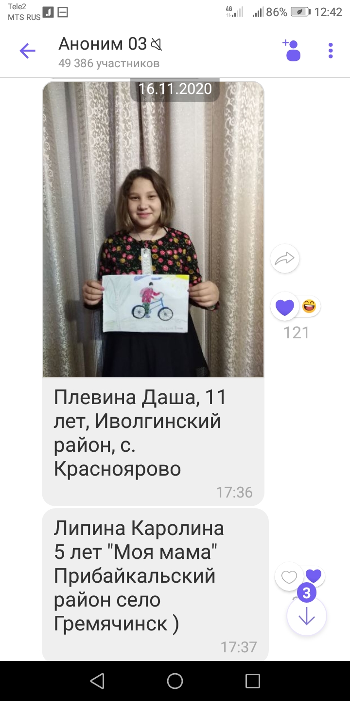 ТОС “Низовское”. Участие в Республиканском фото-конкурсе рисунков на тему «Моя мама красавица».