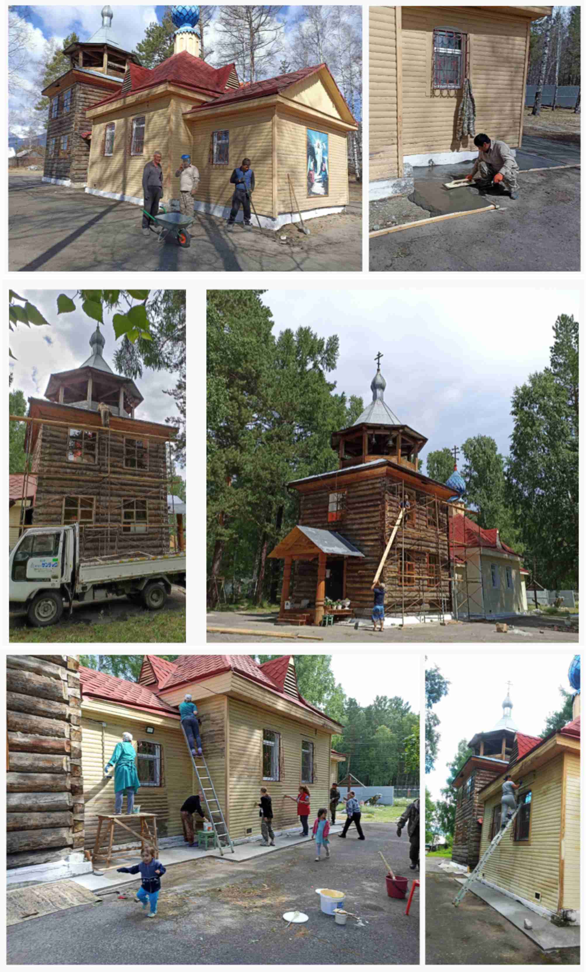 Работы в храме