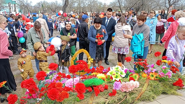 Митинг посвященный Дню Победы.