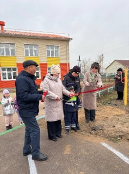 В детском саду «Хараасгай» состоялось открытие автогородка